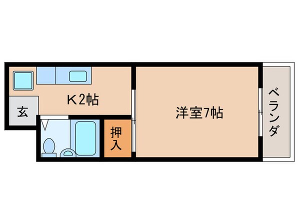 上笠東ハイツの物件間取画像